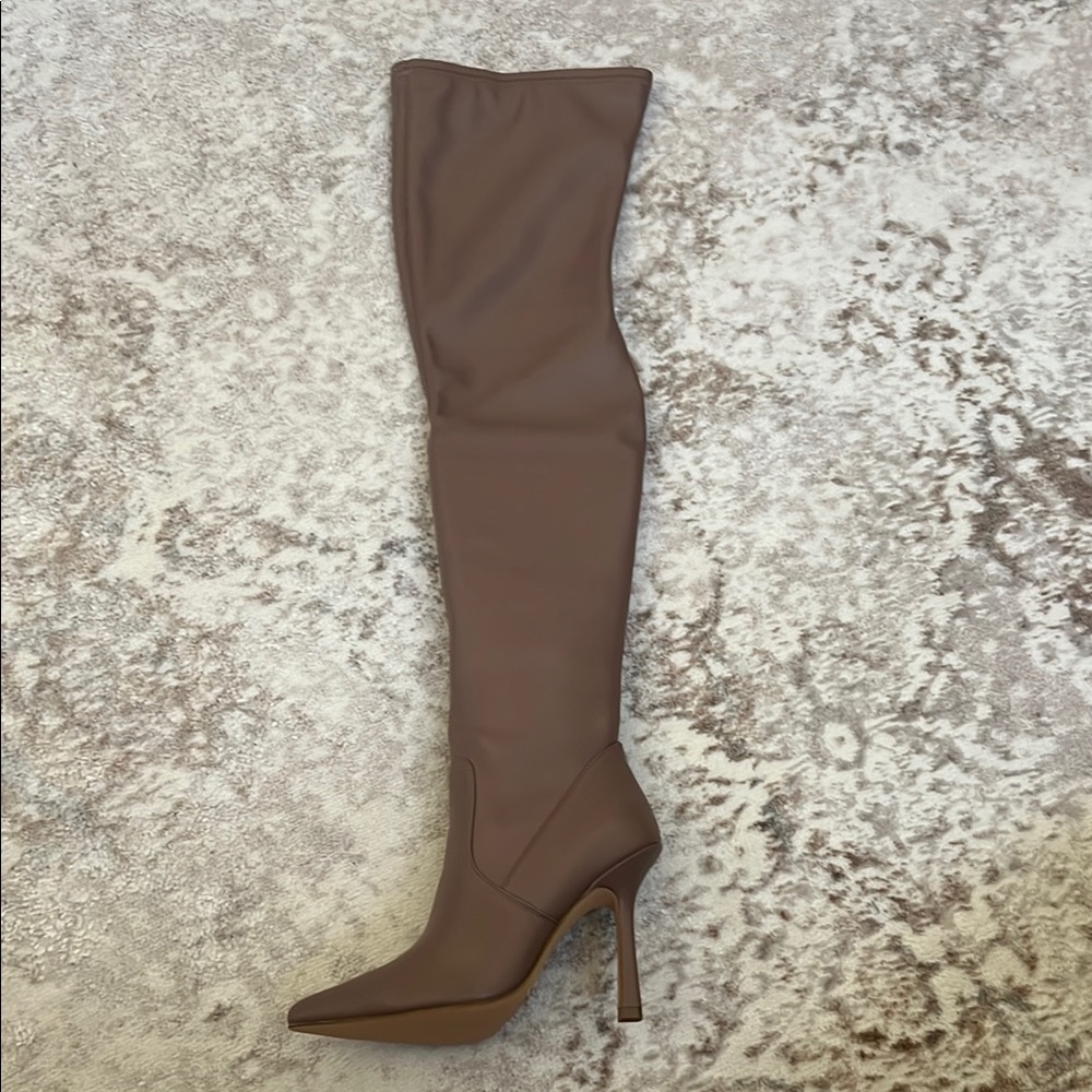 Steve Madden Brown Over the Knee Boots with Stiletto Heel